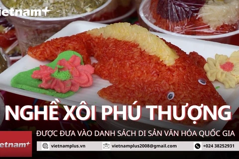 Vinh danh nghề xôi Phú Thượng thành Di sản văn hóa phi vật thể Quốc gia 