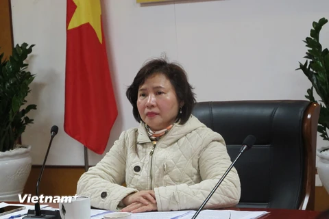 Thứ trưởng Bộ Công Thương Hồ Thị Kim Thoa. (Ảnh: Đức Duy/Vietnam+)