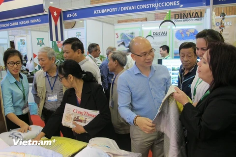 Hội chợ triển lãm Vietnam Expo 2017 tại Hà Nội là cơ hội thúc đẩy giao thương giữa Việt Nam và Hàn Quốc. (Ảnh: Đức Duy/Vietnam+)