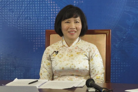 Thứ trưởng Bộ Công Thương Hồ Thị Kim Thoa. (Ảnh: PV/Vietnam+)