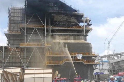 Đám cháy tại Nhà máy Nhiệt điện Duyên Hải 3 đã được khống chế hoàn toàn vào chiều nay. (Ảnh: evn.com.vn)