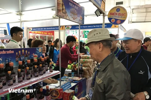 Hàng Việt đang chiếm ưu thế tại nhiều hệ thống bán lẻ nước ngoài tại Việt Nam. (Ảnh: Đức Duy/Vietnam+)