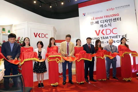 Khai trương Trung tâm Thiết kế Việt Nam - Hàn Quốc tại 17 Yết Kiêu, Hà Nội. (Ảnh: TTXVN)