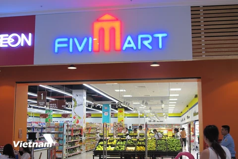 Một trong những điểm bán hàng của Fivimart khi còn hợp tác với Aeon của Nhật Bản. (Ảnh: Đức Duy/Vietnam+)