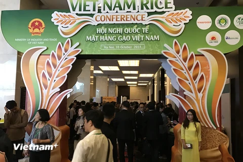 Hội nghị quốc tế mặt hàng gạo tổ chức tại Việt Nam thu hút hơn 450 khách quốc tế, doanh nghiệp và chuyên gia trong nước. (Ảnh: Đức Duy/Vietnam+)