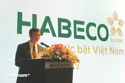 Từ tháng 5/2019, Habeco sẽ triển khai bộ nhận diện nhãn hiệu mới. (Ảnh: Đức Duy/Vietnam+)