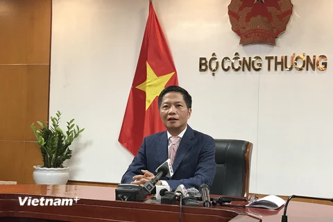 Bộ trưởng Bộ Công Thương Trần Tuấn Anh. (Ảnh: Xuân Quảng/Vietnam+)
