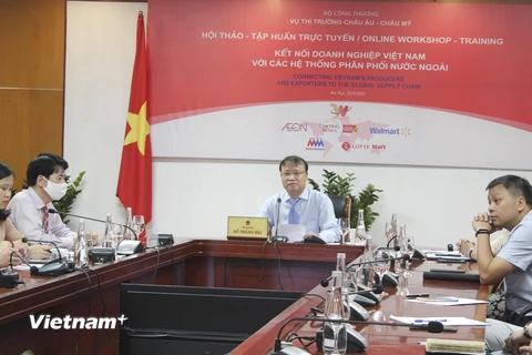Thứ trưởng Đỗ Thắng Hải phát biểu tại hội nghị. (Ảnh: Đức Duy/Vietnam+)