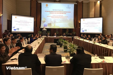 Hội nghị tham vấn huy động nguồn lực đầu tư chương trình cấp điện nông thôn, miền núi và hải đảo giai đoạn 2021-2025. (Ảnh: Đức Duy/Vietnam+)