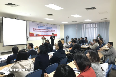 Hội nghị khoa học toàn quốc về Dệt may-Da giày lần thứ 2 được tổ chức sáng 15/1, tại Hà Nội. (Ảnh: Đức Duy/Vietnam+)