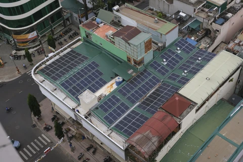 Hệ thống điện Mặt trời tại một số địa phương. (Ảnh: Đức Duy/Vietnam+)