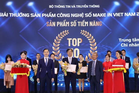 EVN có 2 sản phẩm đạt giải thưởng công nghệ số Make in Vietnam. (Ảnh: PV/Vietnam+)