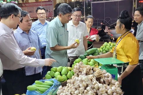 Hà Nội đẩy mạnh các chương trình kết nối tiêu thụ nông sản vùng miền. (Ảnh: Đức Duy/Vietnam+)