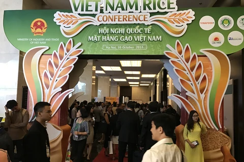 Hội nghị quốc tế mặt hàng gạo tại Việt Nam. (Ảnh: Đức Duy/Vietnam+)