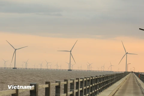 Điện gió ngoài khơi góp phần tích cực đảm bảo an ninh năng lượng. (Ảnh: Đức Duy/Vietnam+)