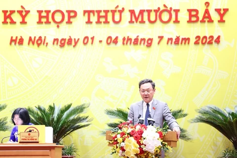 Ông Lê Anh Quân, Giám đốc Sở Kế hoạch và Đầu tư Hà Nội. (Ảnh: PV/Vietnam+)