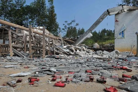 Nổ nhà máy pháo hoa tại Trung Quốc, 7 người chết 