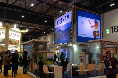 Gian hàng Việt Nam gây ấn tượng tại hội chợ du lịch thế giới