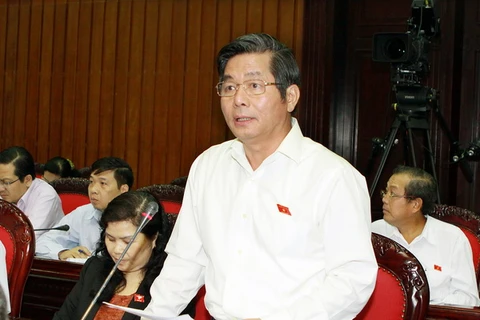 Bộ trưởng Bộ Kế hoạch và Đầu tư Bùi Quang Vinh. (Ảnh: Nguyễn Dân/TTXVN)