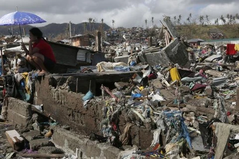 Cảnh hoang tàn tại Philippines sau lũ lụt. (Nguồn: skynews.com.au)