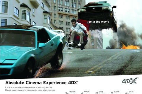 Công nghệ xem phim 4DX. (Nguồn: CGV)