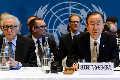Tổng thư ký Liên hợp quốc Ban Ki-moon khai mạc hội nghị. (Nguồn: AFP/TTXVN)