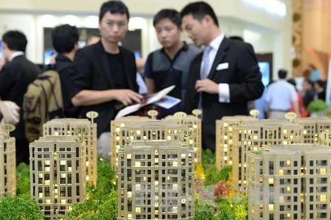 Hội chợ bất động sản diễn ra ở Thượng Hải. (Nguồn: THX/TTXVN)
