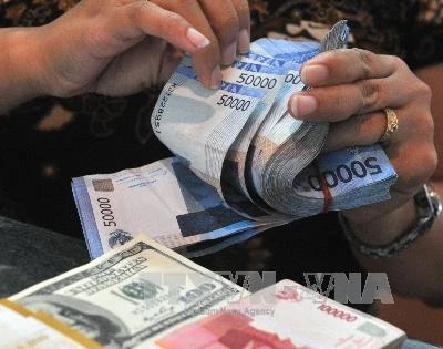 Đồng rupiah Indonesia và đồng USD. (Nguồn: AFP/TTXVN)