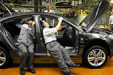 Một nhà máy sản xuất ôtô ở Đức. (Nguồn: AFP)