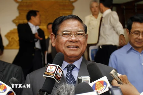 Phó Thủ tướng Campuchia Sar Kheng. (Nguồn: THX/TTXVN)