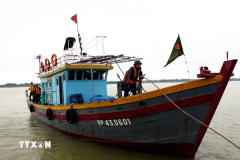 Bà Rịa-Vũng Tàu: Cứu 8 ngư dân trên tàu bị sóng đánh chìm