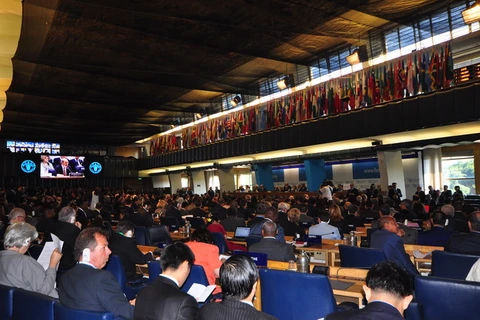 Quang cảnh phiên họp lần thứ 39 Đại hội đồng FAO. (Ảnh: Phạm Đức Hòa/Vietnam+)
