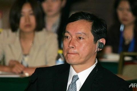 Thứ trưởng Ngoại giao Nhật Bản Akitaka Saiki tham dự cuộc đối thoại ba bên. (Nguồn: AFP) 