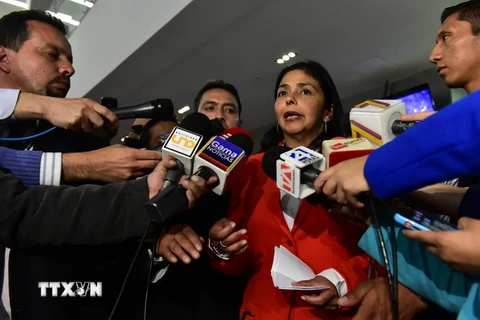 Ngoại trưởng Venezuela Delcy Rodríguez. (Nguồn: AFP/TTXVN)