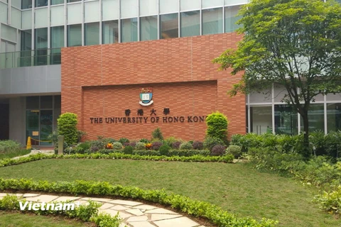 Đại học Hong Kong (HKU), ngôi trường xếp thứ 2 trong bảng xếp hạng 10 trường Đại học hàng đầu châu Á năm 2015. (Ảnh: Đức Nam/Vietnam+)