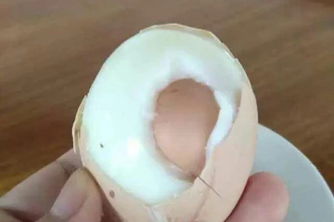Quả trứng kỳ lạ. (Nguồn: chinadaily)