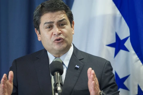 Tổng thống Juan Orlando Hernandez. (Nguồn: AFP)