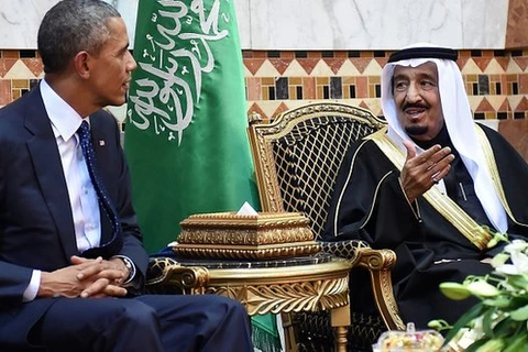 Tổng thống Mỹ Barack Obama và Quốc vương Saudi Arabia Salman. (Nguồn: citifmonline.com)