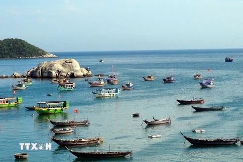 Phong cảnh biển đảo Cù Lao Chàm. (Ảnh: Đỗ Trưởng/TTXVN) 