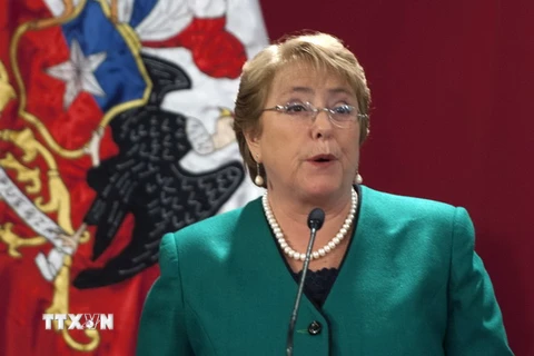 Tổng thống Chile Michelle Bachelet. (Nguồn: THX/TTXVN)