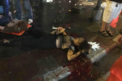 [Photo] Hiện trường vụ nổ bom đẫm máu ở thủ đô Bangkok