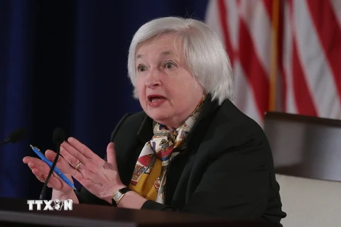 Chủ tịch Cục dự trữ liên bang Mỹ (Fed) Janet Yellen. (Nguồn: AFP/TTXVN)