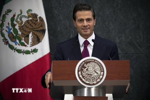 Tổng thống Mexico Enrique Peña Nieto. (Nguồn: THX/TTXVN)