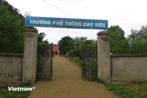 Trường phổ thông Cao Sơn. (Ảnh: Trịnh Duy Hưng/Vietnam+)