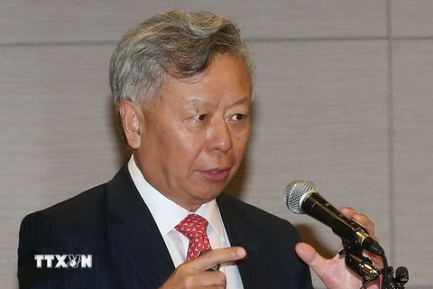 Chủ tịch của Ngân hàng Đầu tư cơ sở hạ tầng châu Á (AIIB), ông Kim Lập Quần. (Nguồn: yonhap/TTXVN)