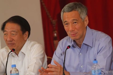 Thủ tướng Lý Hiển Long trong buổi công bố nội các mới. (Nguồn: todayonline.com)