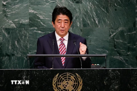Thủ tướng Nhật Bản Shinzo Abe. (Nguồn: THX/TTXVN)