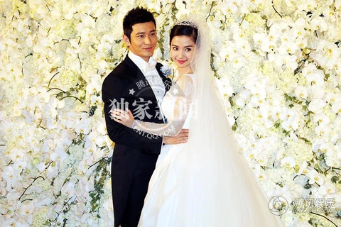 Những khoảnh khắc đẹp trong đám cưới Huỳnh Hiểu Minh-Angelababy