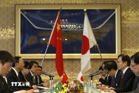Quang cảnh một buổi hội đàm giữa Trung Quốc và Nhật Bản. (Nguồn: AFP/TTXVN)