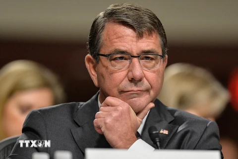 Bộ trưởng Quốc phòng Mỹ Ash Carter. (Nguồn: THX/TTXVN)